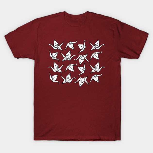 Origami Cranes T-Shirt by HLeslie Design